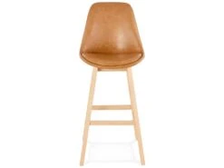Tabouret De Bar Scandinave "Naïs" 112cm Brun -Electroménager Soldes tabouret haut 14130117
