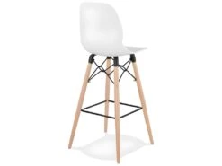 Tabouret De Bar Design "Carno" 111cm Blanc -Electroménager Soldes tabouret haut 14131161