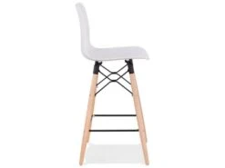 Tabouret De Bar Design "Marlina" 108cm Blanc -Electroménager Soldes tabouret haut 14131209