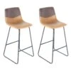 Lot De 2 Tabourets De Bar "Kylie" 103cm Marron & Noir -Electroménager Soldes tabouret haut 14132099
