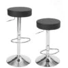 KAYELLES Lot De 2 Tabourets Bar Rond Réglable En Hauteur Et Pivotant - YO (Noir) 2 KAYELLES Lot De 2 Tabourets Bar Rond Réglable En Hauteur Et Pivotant - YO (Noir) -Electroménager Soldes tabouret haut 14273537