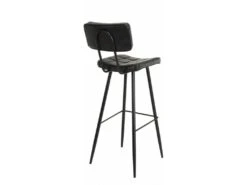 AUGUSTIN - Lot De 2 Tabourets De Bar James Noir Hauteur D'assise 80cm -Electroménager Soldes tabouret haut 14662201