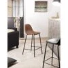 AUGUSTIN - Lot De 2 Tabourets De Bar John Marron Hauteur D'assise 65cm -Electroménager Soldes tabouret haut 14666979