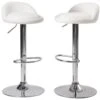 KAYELLES Lot De 2 Tabourets De Bar Et Cuisine Design SATI (Blanc) -Electroménager Soldes tabouret haut 14735063