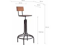 Tabouret Volkach -Electroménager Soldes tabouret haut 14789375
