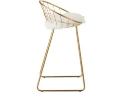 Chaise De Bar Grady En Fer -Electroménager Soldes tabouret haut 14790839