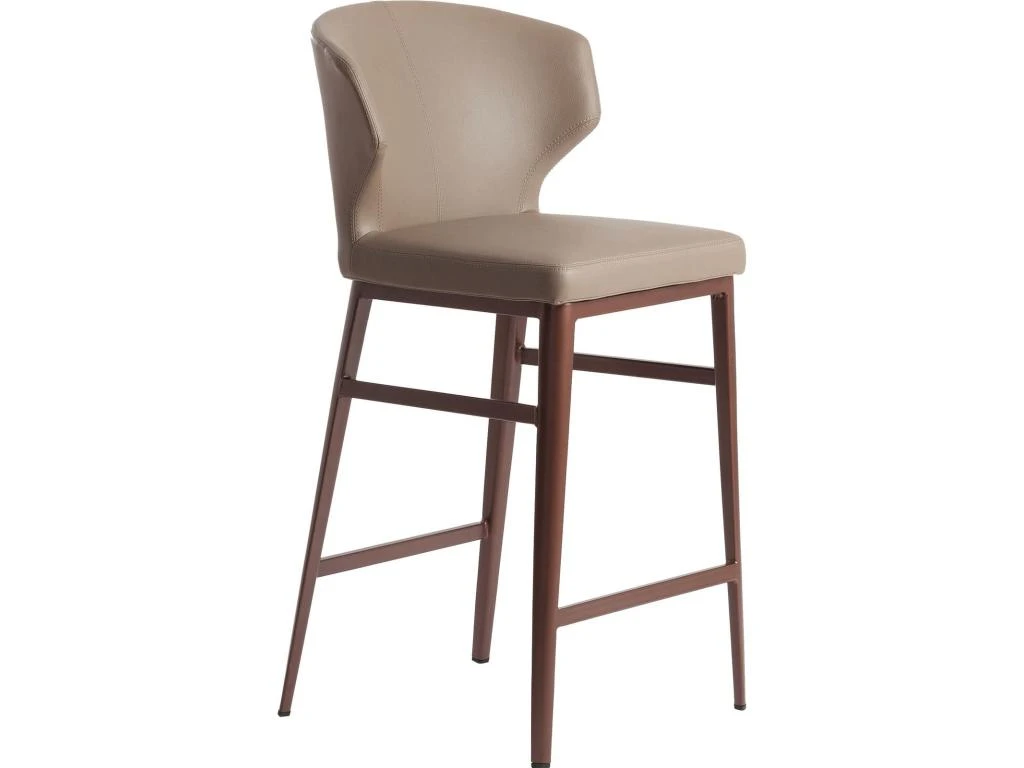 Tabouret Rembourré En Simili Avec Pieds Acier Inoxydable 3 Tabouret Rembourré En Simili Avec Pieds Acier Inoxydable