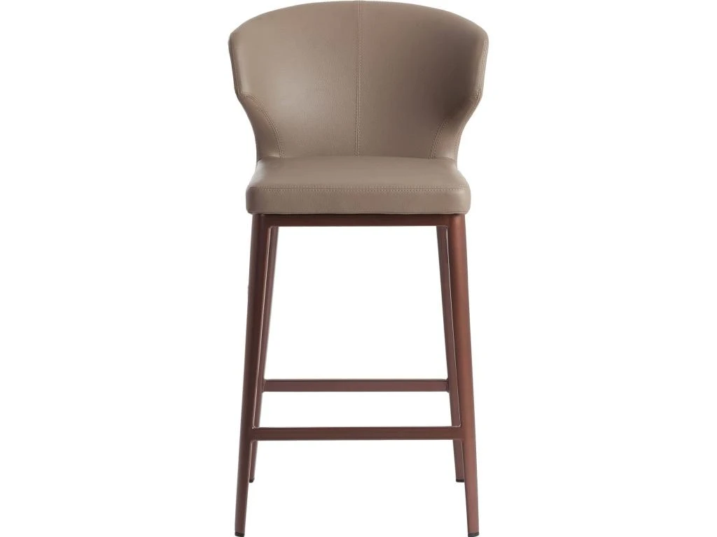 Tabouret Rembourré En Simili Avec Pieds Acier Inoxydable 5 Tabouret Rembourré En Simili Avec Pieds Acier Inoxydable – Image 3