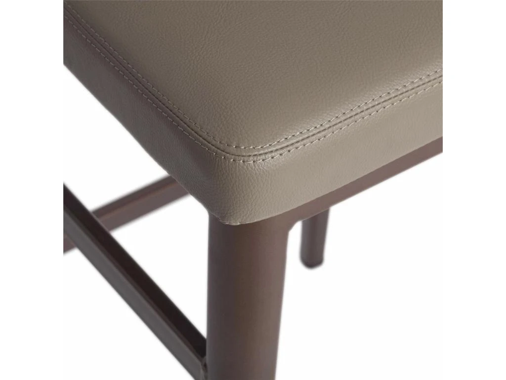 Tabouret Rembourré En Simili Avec Pieds Acier Inoxydable 8 Tabouret Rembourré En Simili Avec Pieds Acier Inoxydable – Image 6