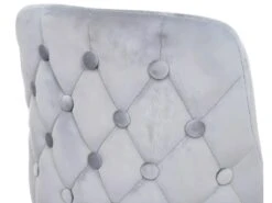 2x Tabourets De Bar Comptoir Chaise Haute Pieds Dorés En Velours Design Rétro Gris Dossier Capitonné 04_0000493 -Electroménager Soldes tabouret haut 15775771