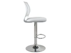 Lot De 2 Tabourets De Bar Design Avec Dossier SAWA (Blanc) -Electroménager Soldes tabouret haut 15862557
