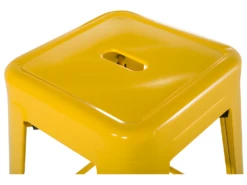 Lot De 2 Tabourets De Bar Jaune De 60 Cm CABRILLO -Electroménager Soldes tabouret haut 16321387