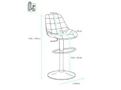 Lot De 2 Tabourets De Bar Vintage Matelassé SID (noir Marron) -Electroménager Soldes tabouret haut 17615605