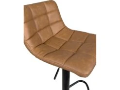 Lot De 2 Tabourets De Bar Vintage Matelassé SID (noir Marron) -Electroménager Soldes tabouret haut 17615607