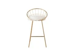 Chaise De Bar Design Métal Or - YORK -Electroménager Soldes tabouret haut 17631867