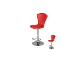 Duo De Tabourets De Bar Rouge - BELVIA