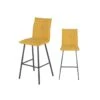 Duo De Chaises De Bar Métal/Tissu Jaune - FRESNO -Electroménager Soldes tabouret haut 17786921