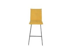 Duo De Chaises De Bar Métal/Tissu Jaune - FRESNO -Electroménager Soldes tabouret haut 17786925