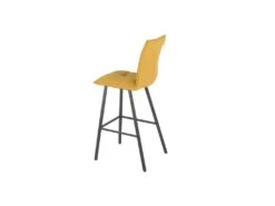 Duo De Chaises De Bar Métal/Tissu Jaune - FRESNO -Electroménager Soldes tabouret haut 17786929