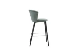 Duo De Chaises De Bar Arrondies Velours Vert D'eau - BOLUP -Electroménager Soldes tabouret haut 18001921