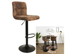 Chaise De Bar Réglable En Hauteur Downtown (Lot De 2) -Electroménager Soldes tabouret haut 18175371