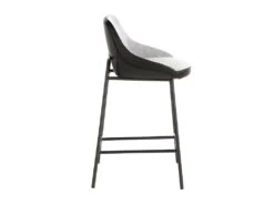 Tabouret En Tissu Et Croûte De Cuir écologique Avec Pieds En Acier 4100 ANGEL CERDA -Electroménager Soldes tabouret haut 18429177