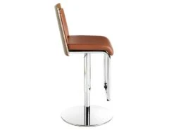 Tabouret En Croûte De Cuir Et Acier Chromé 4072 ANGEL CERDA -Electroménager Soldes tabouret haut 18429245