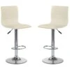 RAYMOND Lot De 2 Tabourets De Bar 40 X 42 X 93-115 Cm - Crème -Electroménager Soldes tabouret haut 18834785