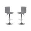 RAYMOND Lot De 2 Tabourets De Bar 40 X 42 X 93-115 Cm - Gris -Electroménager Soldes tabouret haut 18834913