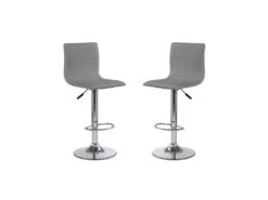 RAYMOND Lot De 2 Tabourets De Bar 40 X 42 X 93-115 Cm - Gris