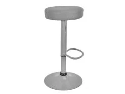 SMIDO - Lot De 6 Tabourets Réglables Simili Gris 10 SMIDO - Lot De 6 Tabourets Réglables Simili Gris -Electroménager Soldes tabouret haut 19117243