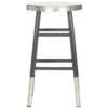Tabouret De Bar & De Comptoir Fer Verre En Argent, 34 X 34 X 60 1 Tabouret De Bar & De Comptoir Fer Verre En Argent, 34 X 34 X 60 -Electroménager Soldes tabouret haut 19545881