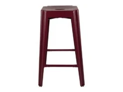 Lot De 4 Tabourets De Bar En Acier Rouge H69 Cm - MOTUS 1905 -Electroménager Soldes tabouret haut 19581369
