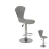Duo De Tabourets De Bar Gris - VIABEL - L 41 X L 46 X H 45 / 117 Cm -Electroménager Soldes tabouret haut 20002715