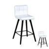 Duo De Tabourets De Bar Blanc - NUF - L 39 X L 43 X H 91 Cm -Electroménager Soldes tabouret haut 20002733