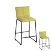 Duo De Tabourets De Bar Vert Tissu/Métal - GANR - L 41 X L 45 X H 93 Cm -Electroménager Soldes tabouret haut 20002747