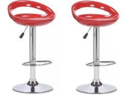 Lot De 2 Tabourets De Bar "Blue Lagoon" - Rouge