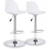 Lot De 2 Tabourets De Bar "Daïquiri" - Blanc