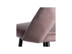 Duo De Tabourets De Bar Métal/Tissu Rose - YIZI -Electroménager Soldes tabouret haut 20939935