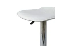 Duo De Tabourets De Bar Blanc - BELVIA -Electroménager Soldes tabouret haut 21136397