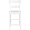 Tabourets De Bar Set De 2 En MDF Blanc