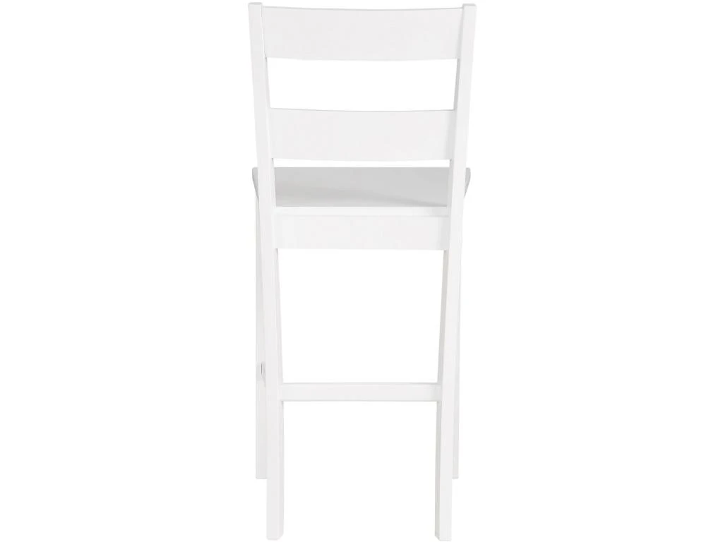 Tabourets De Bar Set De 2 En MDF Blanc 7 Tabourets De Bar Set De 2 En MDF Blanc – Image 5