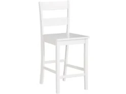 Tabourets De Bar Set De 2 En MDF Blanc 13 Tabourets De Bar Set De 2 En MDF Blanc -Electroménager Soldes tabouret haut 21695861
