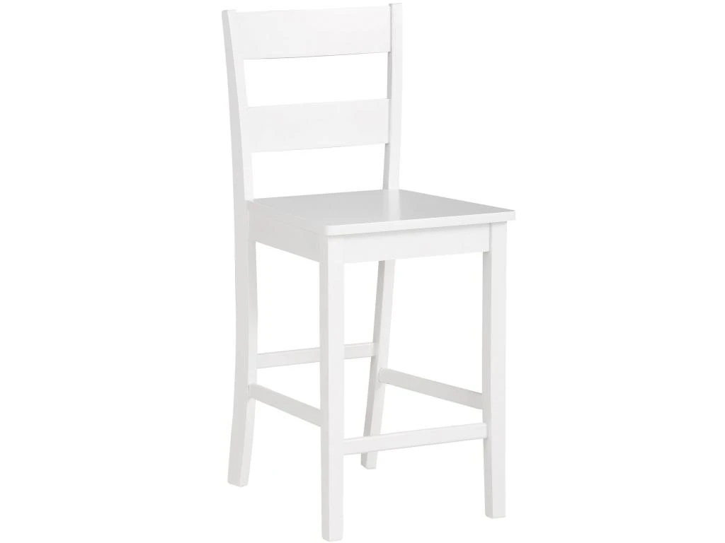 Tabourets De Bar Set De 2 En MDF Blanc 8 Tabourets De Bar Set De 2 En MDF Blanc – Image 6