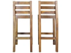 Tabourets De Bar Lot De 2 Bois Massif De Récupération 15 Tabourets De Bar Lot De 2 Bois Massif De Récupération -Electroménager Soldes tabouret haut 21990001