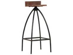 Tabourets De Bar Lot De 2 Bois De Récupération Massif -Electroménager Soldes tabouret haut 21990285