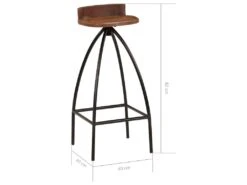 Tabourets De Bar Lot De 2 Bois De Récupération Massif -Electroménager Soldes tabouret haut 21990293