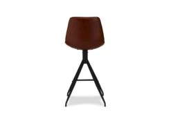 Issa Tabouret De Bar En Similicuir, Marron Clair, Métal Noir. -Electroménager Soldes tabouret haut 22103921