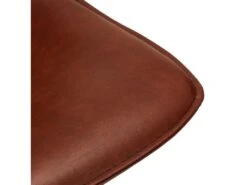 Issa Tabouret De Bar En Similicuir, Marron Clair, Métal Noir. -Electroménager Soldes tabouret haut 22103927