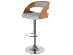 Chaise De Bar Gris Clair Louis 62/84 Cm